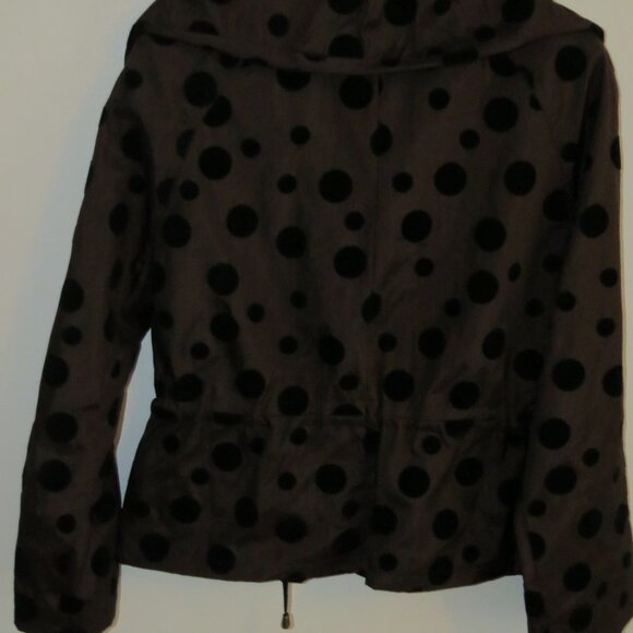 UBU Brown Jacket with Black Polkadots - Picture 2 of 3